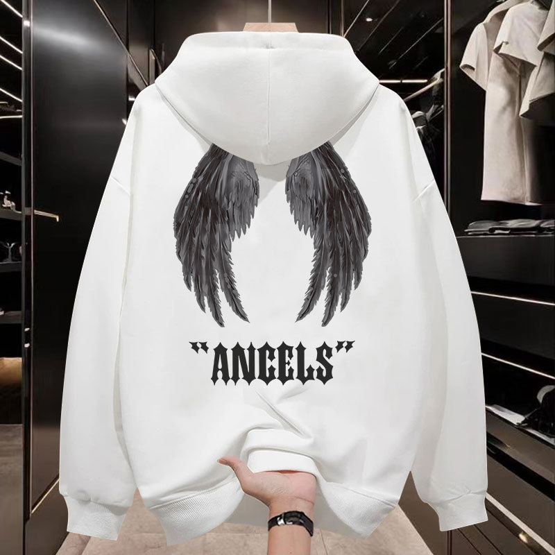 국내 트렌드 브랜드 남성용 후드티 2025 신상 봄 가을 루즈핏 캐주얼 가을 겨울 기모 아메리칸 스타일 멋진 남성용 자켓