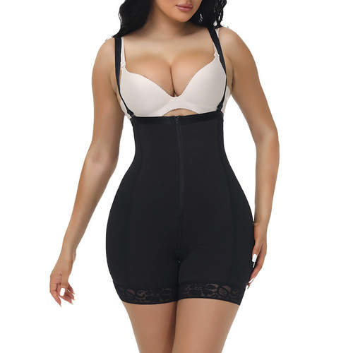 Cross-border new one-piece body-shaping garment, high-waisted breasted, powerful belly-controlling corset, butt-lifting pants, body-shaping corset