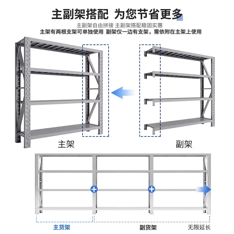 Household light butterfly hole shelf multi-layer adjustable storage rack supermarket display warehouse express sorting storage rack