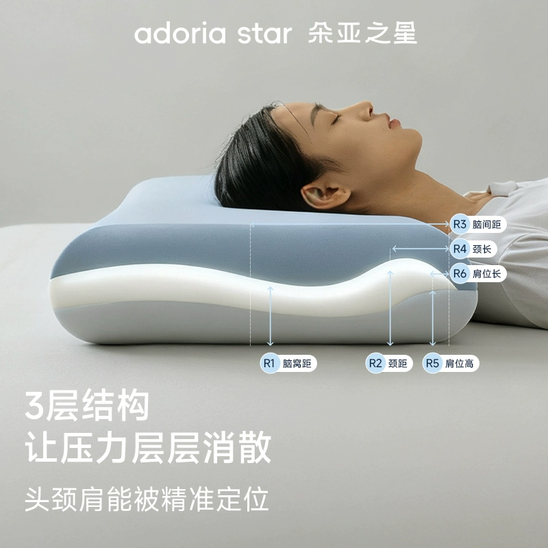 Atour's same deep sleep pillow Pro3.0 cervical vertebra pillow core to aid sleep home slow rebound zero pressure memory foam pillow
