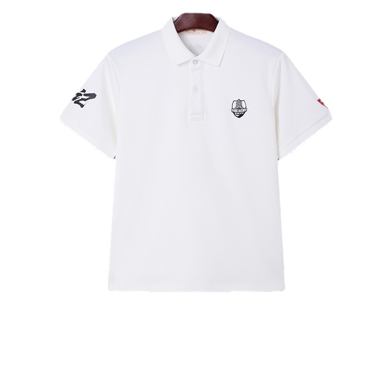 Personalizado verano nuevo estilo de alta gama pintura caliente polo de hombre de negocios casual con solapa camiseta de manga corta ropa de trabajo