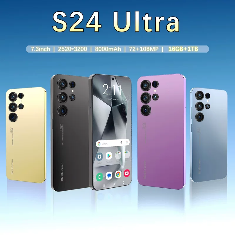 Смартфон (Cugo Kugo) S24 Ultra — 7.3-дюйма, Android 8.1, 2ГБ+16ГБ, варианты 3G
