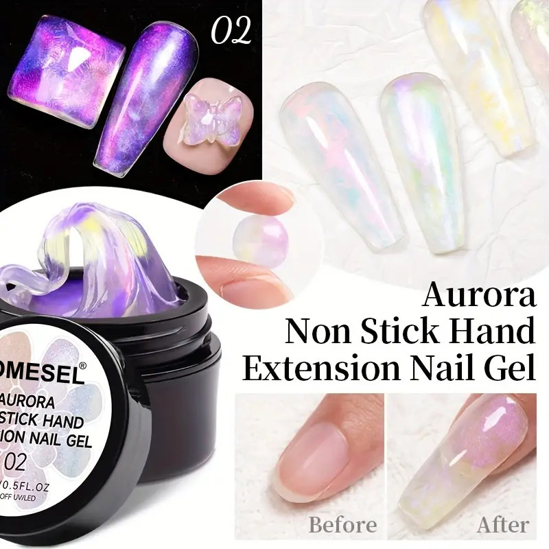 Aurora no pegajosa extensión de la mano Aurora extensión adhesivo puede sustituir la etiqueta de la fábrica de explosión transfronteriza fuente