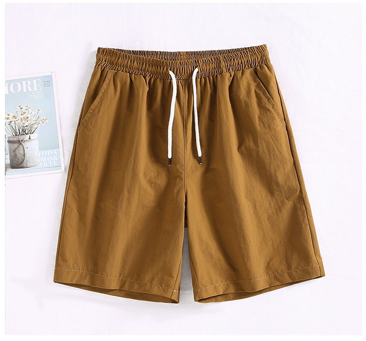 Men's Quick-dry Beach Shorts With Geometric Print Lightweight_voghion.com