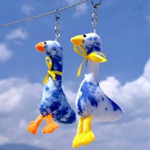 Wholesale Tie-Dye Doll Handmade Muppet Yunnan Dali Blue Dye Dragon Tiger Plant Dyed Rag Doll Animal Birthday Gift