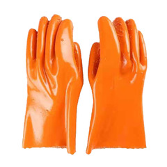 浸膠止滑顆粒手套防滑防水耐酸鹼抓魚水產手套加厚PVC顆粒手套