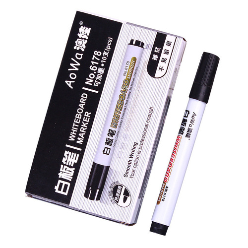 Manufacturer wholesale black marker whiteboard pen boxed erasable teacher's children's blackboard pen erasable marker pen