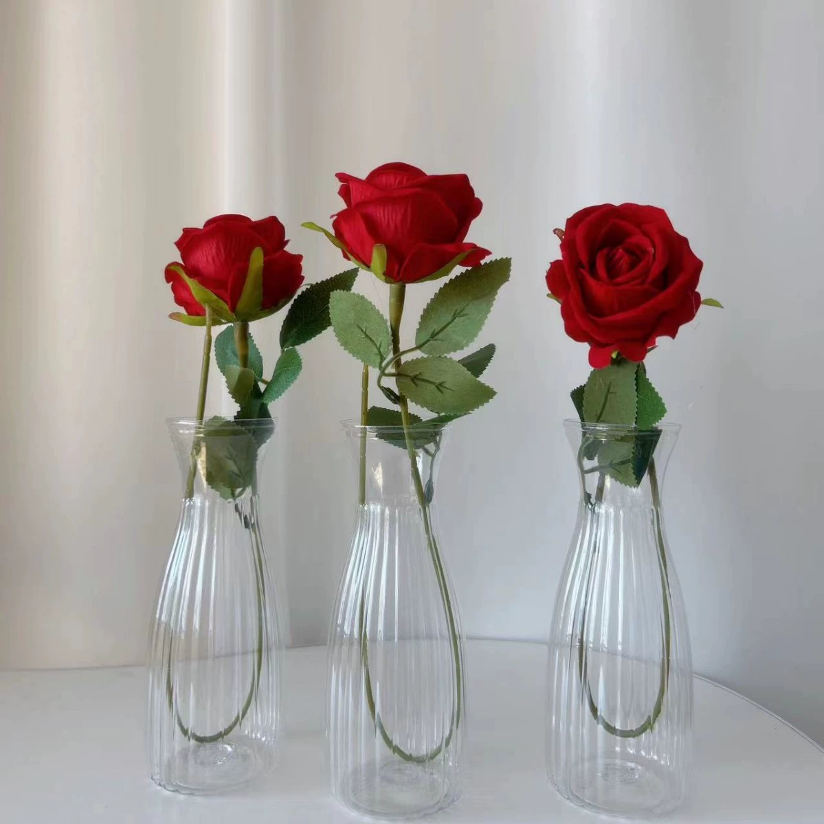 Пластиковая ваза в скандинавском стиле Современная минималистская креативная анти-падение цветочная столешница