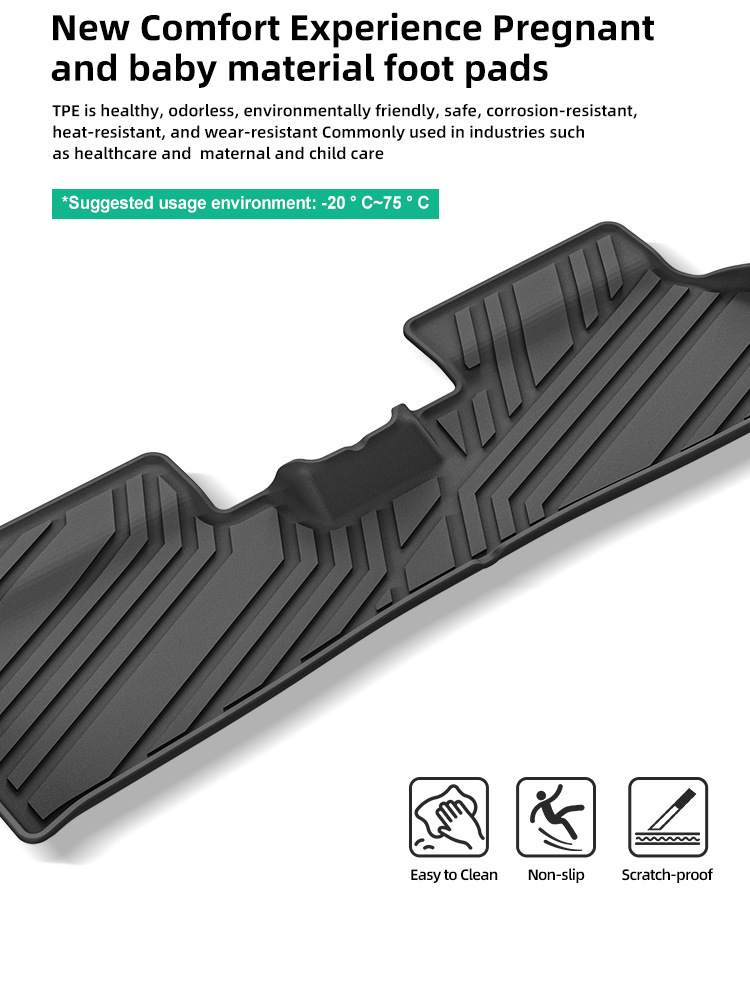 Suitable for 23-25 Models of Kona Electric, Special Car Mats, Tpe Trunk Mat, Cross-Border