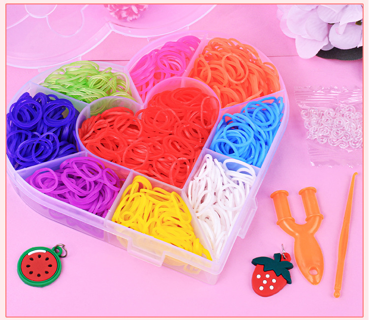 28 rejilla 32 rejilla 40 rejilla trenzado máquina DIY color banda de goma niños arco iris hecho a mano juguetes educativos para niños tejer