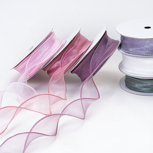 Fishtail Ribbon Cake Decoration Flowers Gauze Ribbon Bow Ribbon Packaging Cake Box Gift Box Packaging
