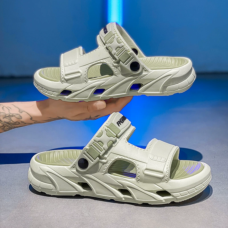 Мужские летние тапочки 2025, новые универсальные сандалии на толстой подошве, повседневные спортивные, нескользящие, для пляжа и улицы