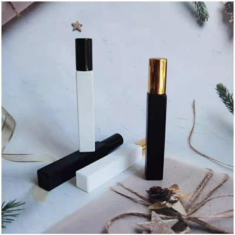 供应10ml特高方香水分装瓶喷雾玻璃瓶10ml黑色白色香水瓶