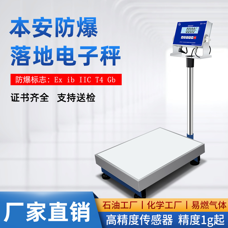[High-quality supplier] Yilong ben'an ETX explosion-proof stainless steel floor electronic scale special for chemical paint