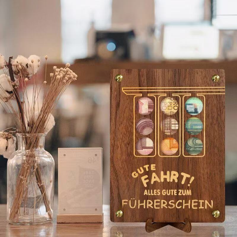 나무 지갑 - 신호등