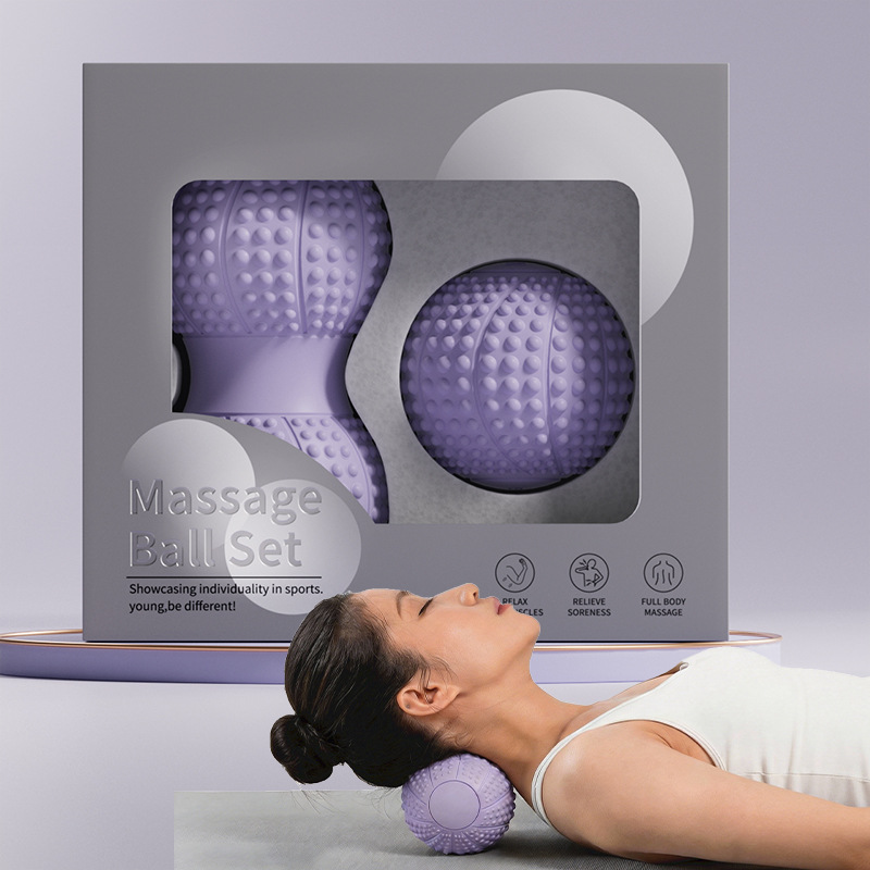 Bola de fascia personalizada, bola de maní, espalda plantar, cintura, músculos, relajación, meridianos, silicona, masaje de adsorción, bola de erizo