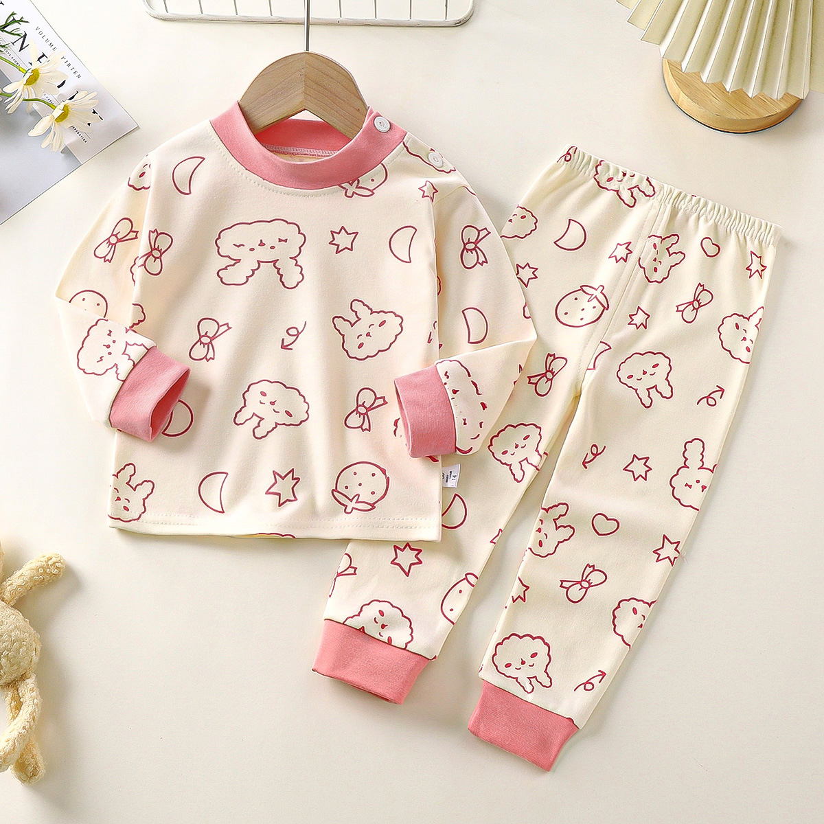 T-M 순면 슈트 (꽃이 가득한 토끼)