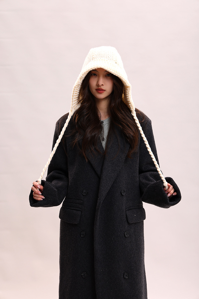 Koreanische version spitze up süße, niedlich, warm und vielseitig Rotkäppchen kinder winter gestrickte garn ohr_voghion.com