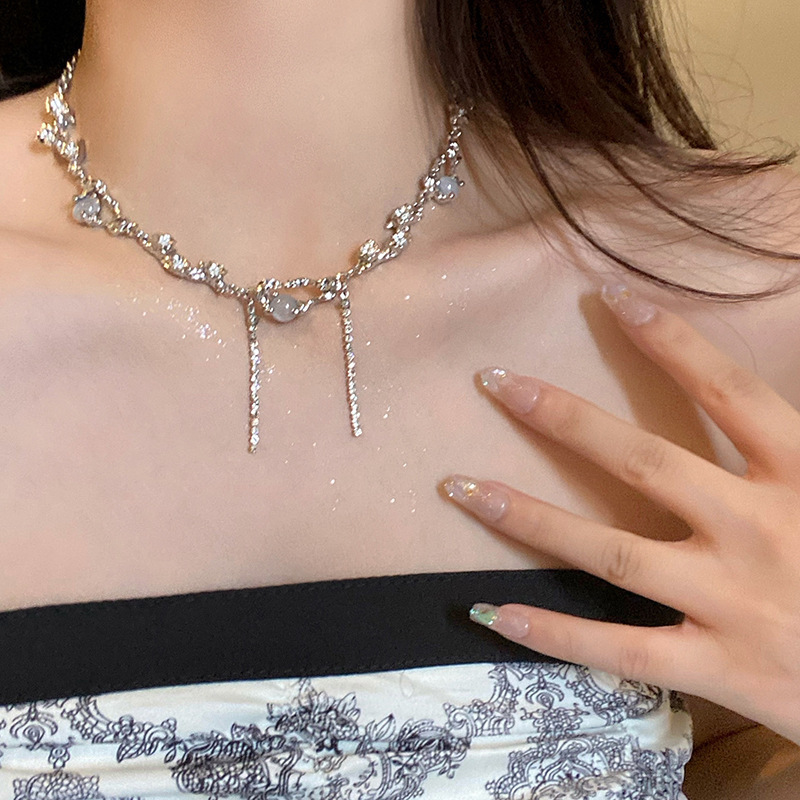 1 Piece Quantity Casual Simple Style Star Heart Shape Rectangle Titanium Steel Plating Inlay Zircon Pendant Necklace