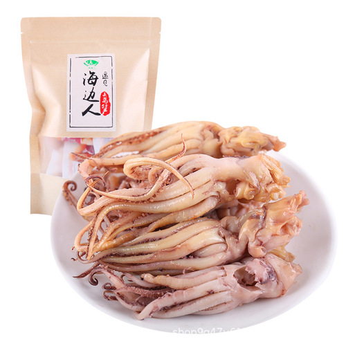Seaside People Spicy and Hot Squid Tendons 200g Ready-to-Eat Seafood Squid Wholesale Seafood Snack Packaging Mala Octopus