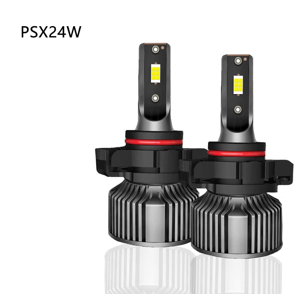 Car LED front fog light bulb PSX26w for Highlander modification 9006 super bright h11 Free Passenger white and yellow light PSX24W