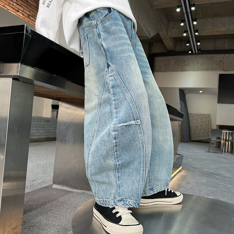 2510 Scimitar Jeans Denim Blue Trousers New Children's Miscellaneous European And American Jeans_voghion.com