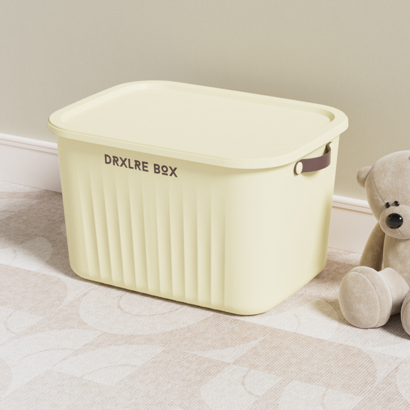 Caja de almacenamiento de PP de piso doméstico transfronterizo apilable engrosada de gran capacidad caja de almacenamiento de artículos diversos de juguete cesta de almacenamiento