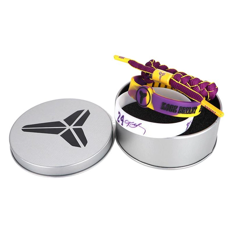 Баскетбольный браслет Железный браслет в штучной упаковке Айверсон Уэйд Хадден Роза Браслет Спортивный силиконовый браслет из трех частей