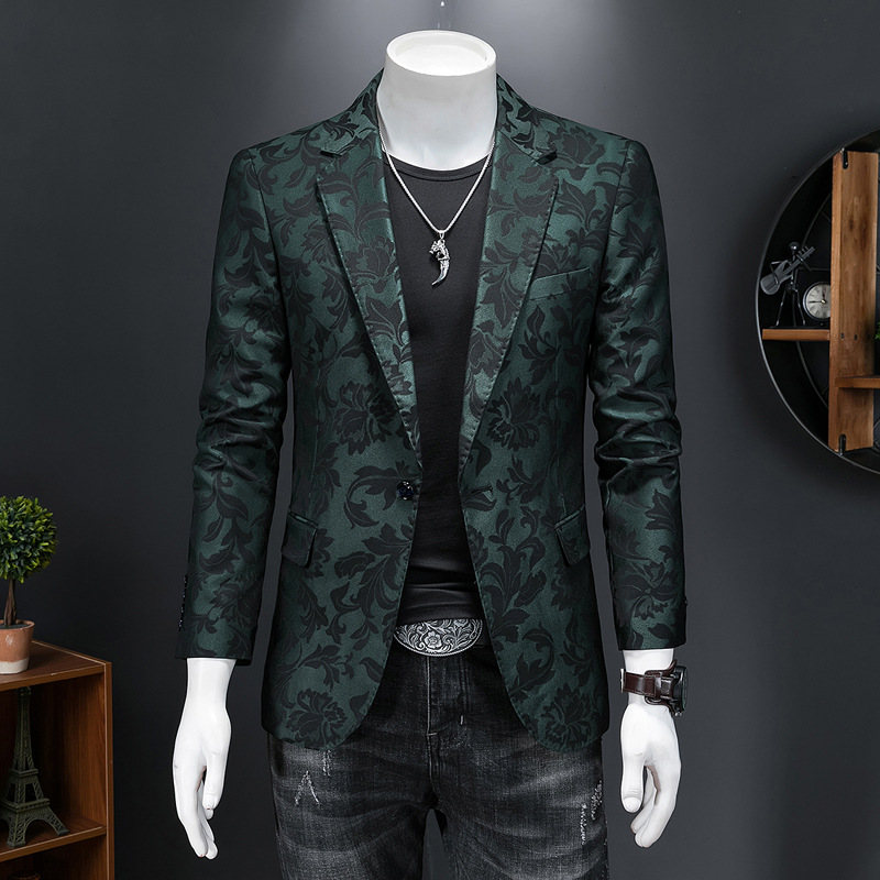 European Station 2024 Autumn New Suit Men's Korean Style Fashionable Slim-fit Handsome Men's Small Suit