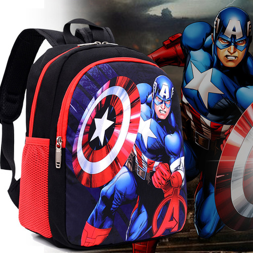 Wholesale children's schoolbags, spider backpacks, weight-reducing kindergarten Iron Man backpacks, foreign trade backpacks