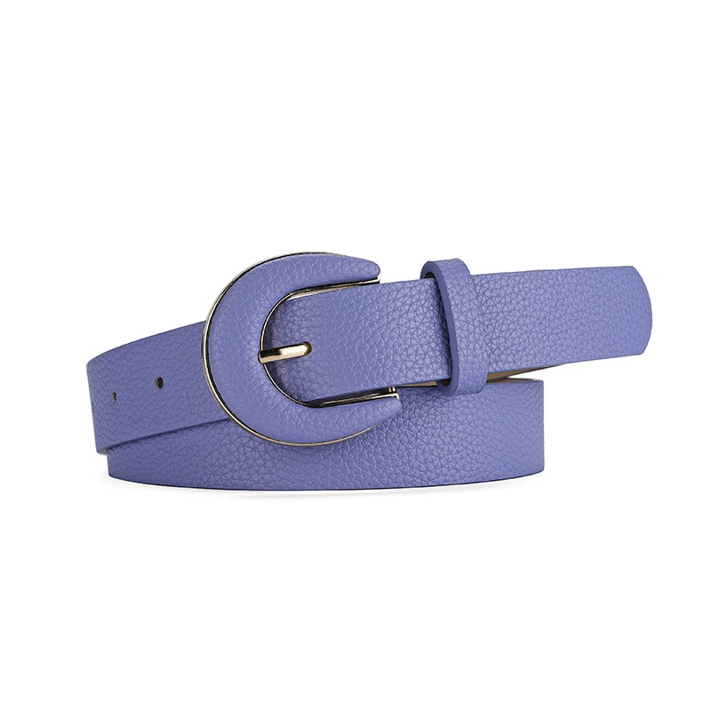 Metal jeans, fashionable universal belt, simple and elegant design