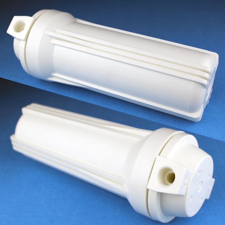 10-pulgadas PP engrosada hebilla interior americana cartucho de filtro a prueba de explosiones 2 puntos 4 puntos 6 puntos de conexión rápida botella de filtro purificador de agua