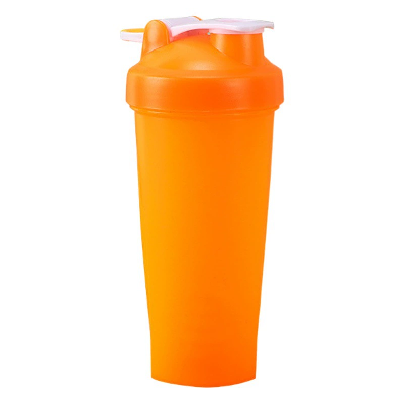 600 мл пластиковая спортивная чашка для воды со шкалой и крышкой, удобная портативная чашка для протеинового порошка для фитнеса на открытом воздухе, оптовая продажа