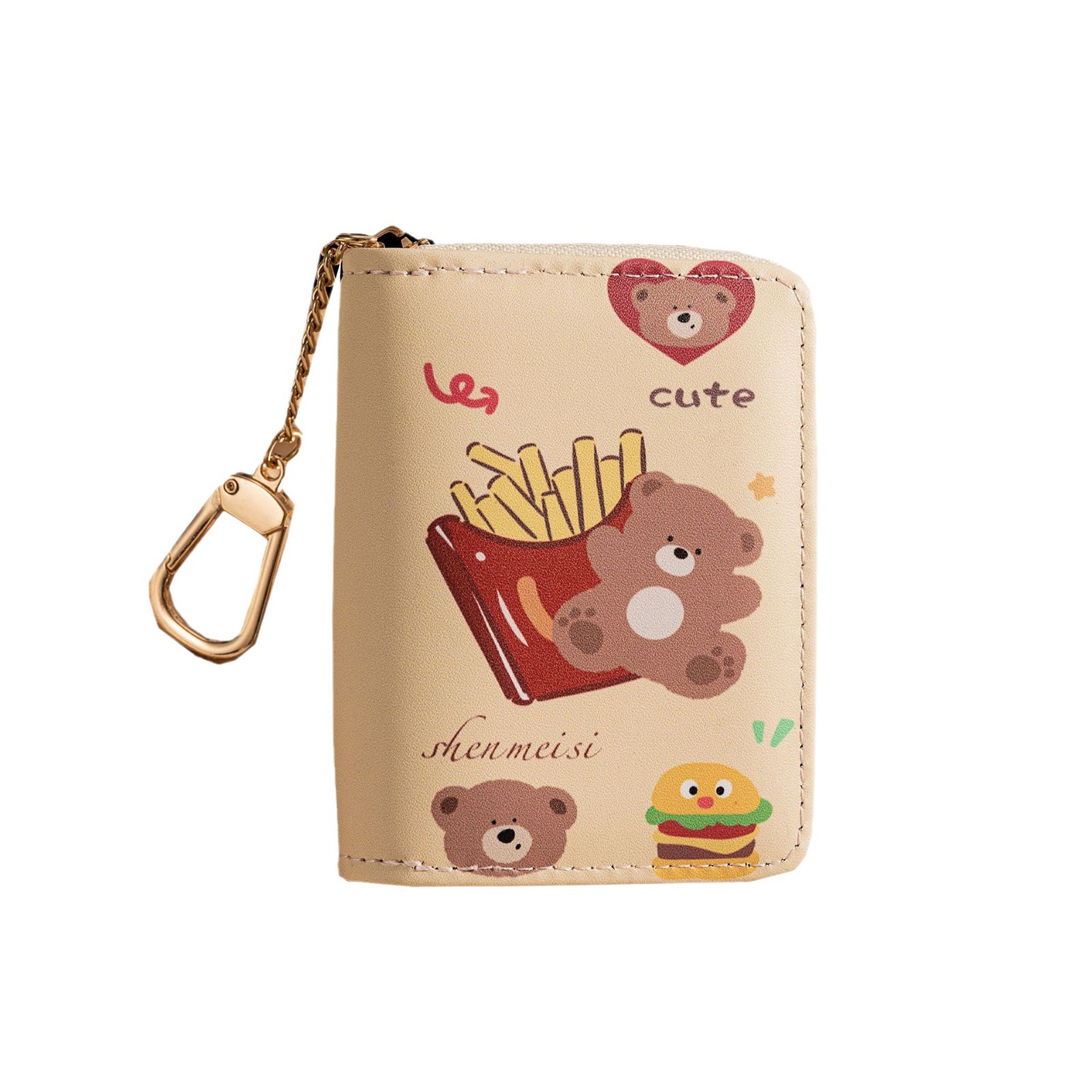Comercio exterior lindo dulce campus vagabundo buckle bolsa de cambio de dibujos animados bolsa de almacenamiento de tarjetas bancarias