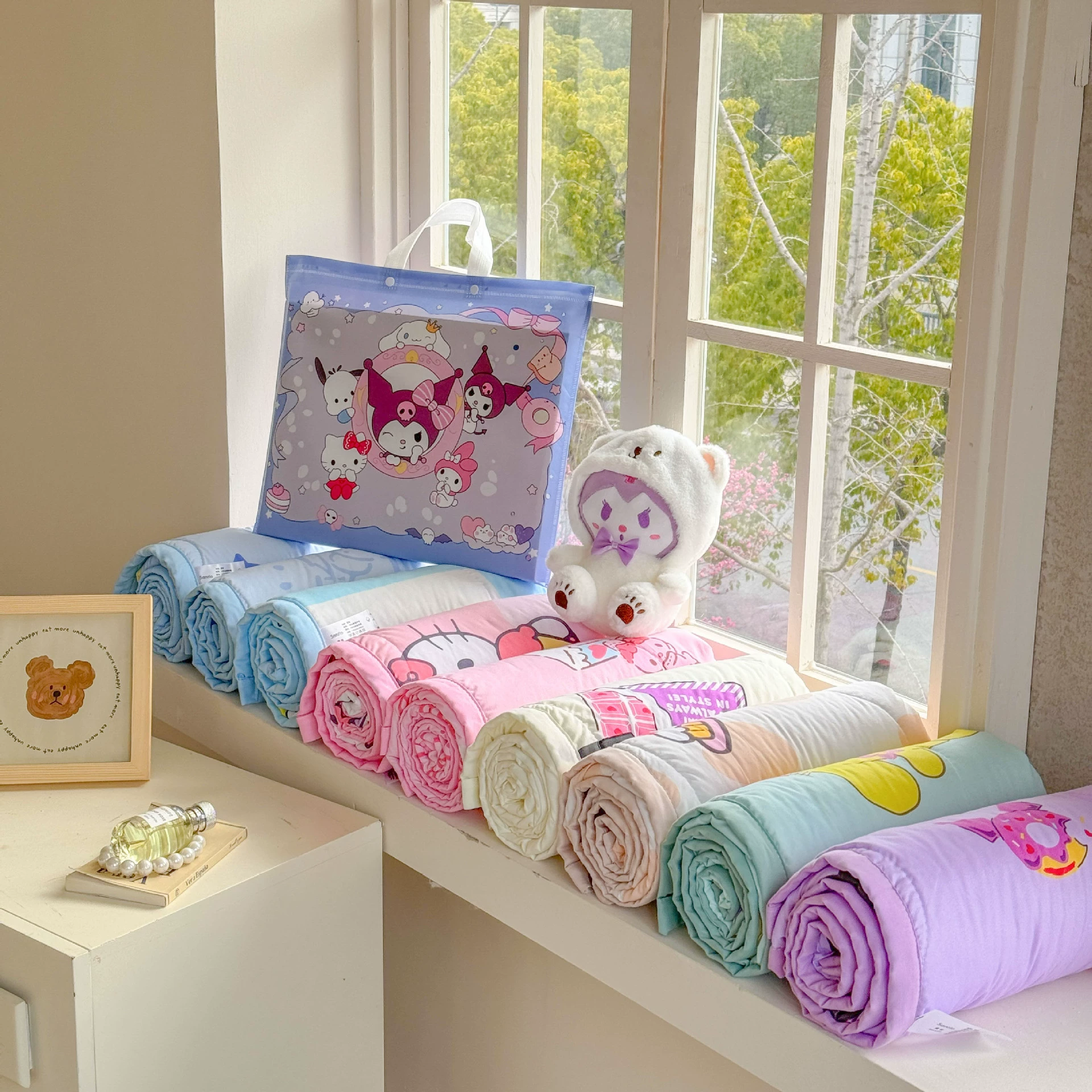 Мультфильм двухслойная пряжа для детей летнее одеяло