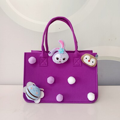 두꺼운 보라색 3 피스 세트 30*18*20