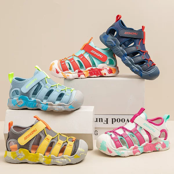 Children's Closed-Toe Sandals 2026 Summer New Style Girls' Sports Sandals Soft-Soled Beach Shoes Water-Resistant Boys' Sandals
