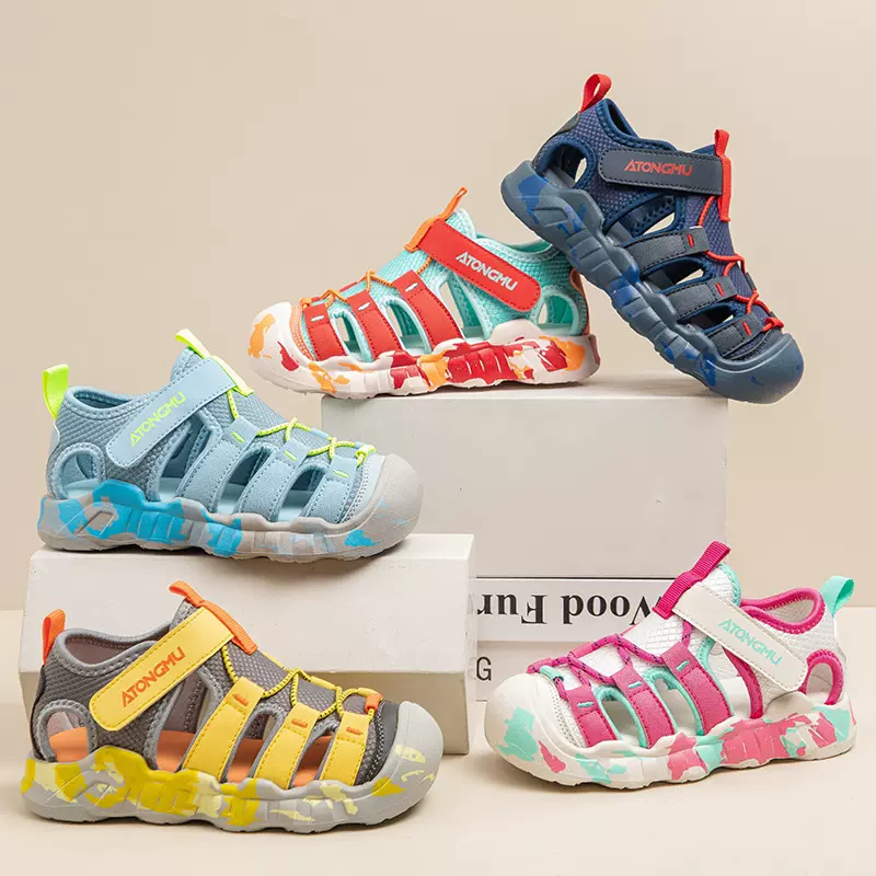 儿童凉鞋包头2025夏季新款女童运动凉鞋软底沙滩鞋涉水男童凉鞋