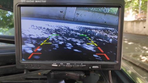 7-inch HD car monitor desktop reversing monitor truck two-way video input reversing image