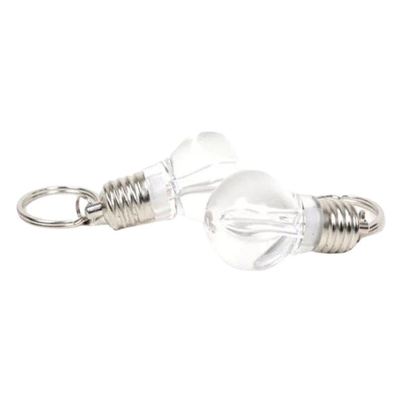 Bombilla LED de colores mini bombilla luminosa llavero ropa colgante creativo pequeño regalo logotipo imprimible