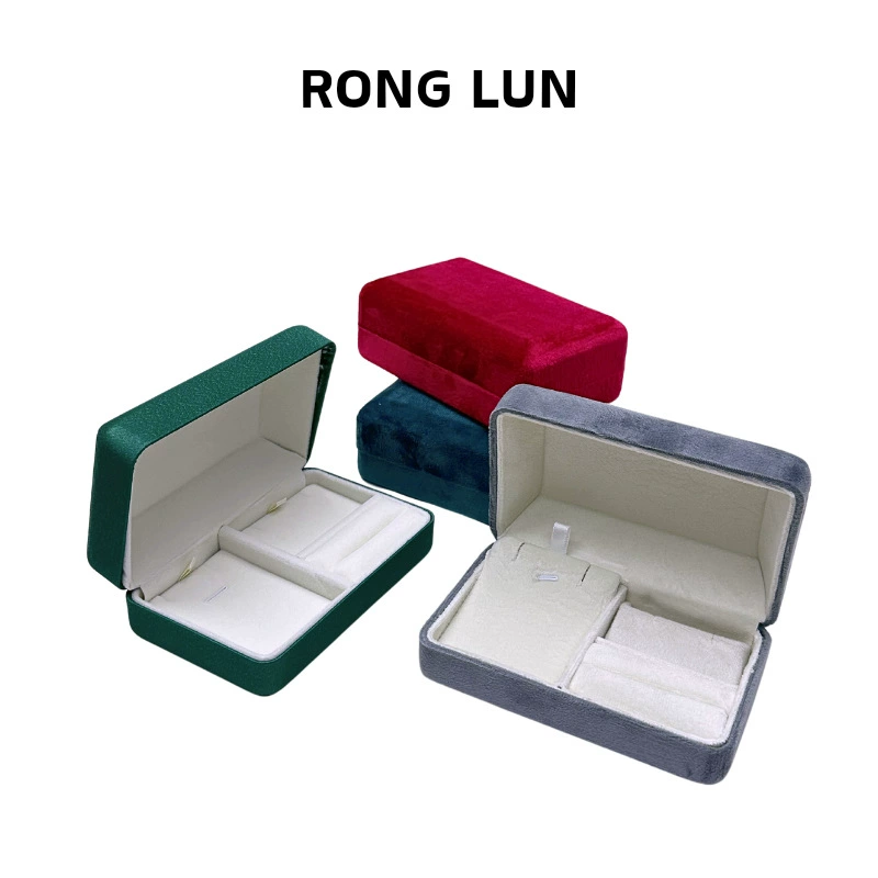 В наличии оптом: бархатная шкатулка для украшений из кожи, для колец, кулонов, серег, браслетов, бархатная упаковка для ювелирных изделий, подарочная коробка