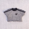 Black, with short sleeve
