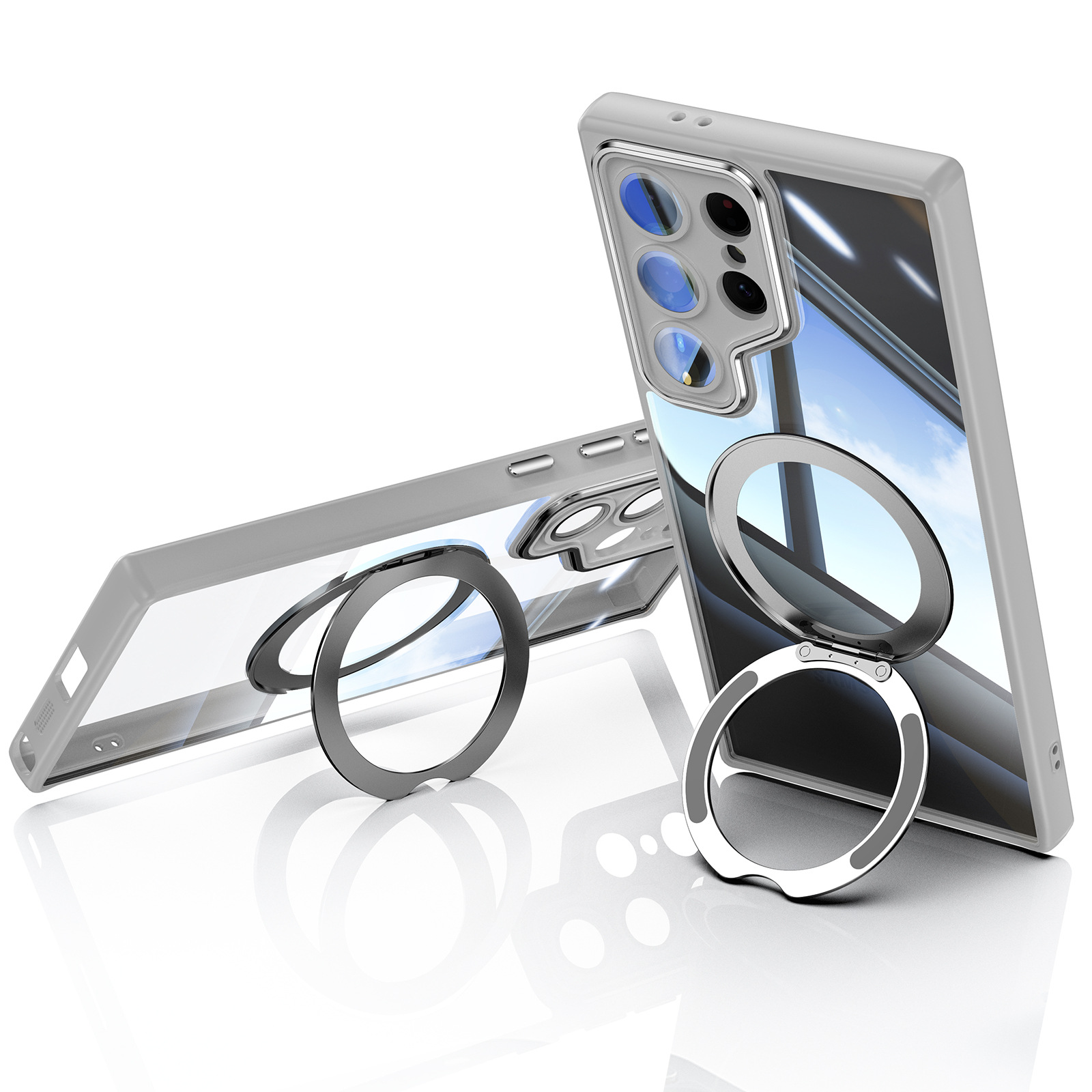 Suitable for Samsung S26 Mobile Phone Case S25/S23Uitra/S24Fe Rotating 360 Magnetic Stand Armor Protective Case