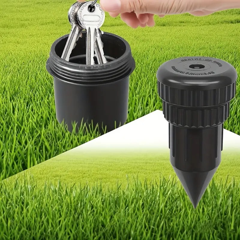 洒水器钥匙隐藏器仿真洒水器头钥匙存储盒钥匙隐藏盒防丢失收纳器|undefined