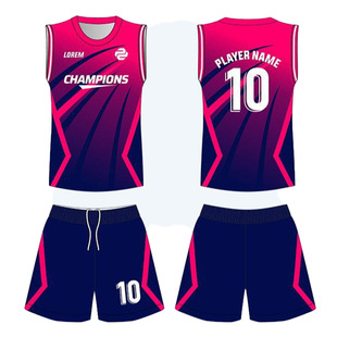 New Digital Printing Volleyball Suit Summer Male and Female Students Competition Training Sports Group Suit Digital Printing