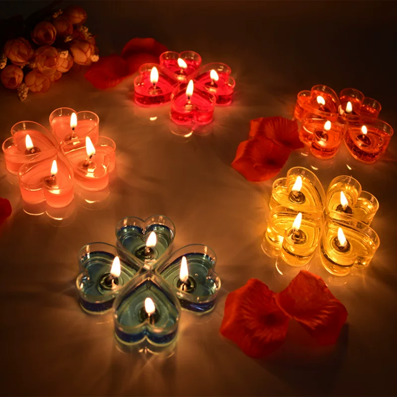 Романтичный День Святого Валентина сердце в виде свечи замораживание, романтическая любовь предложение день рождения признание маленькая свеча фабрика оптом