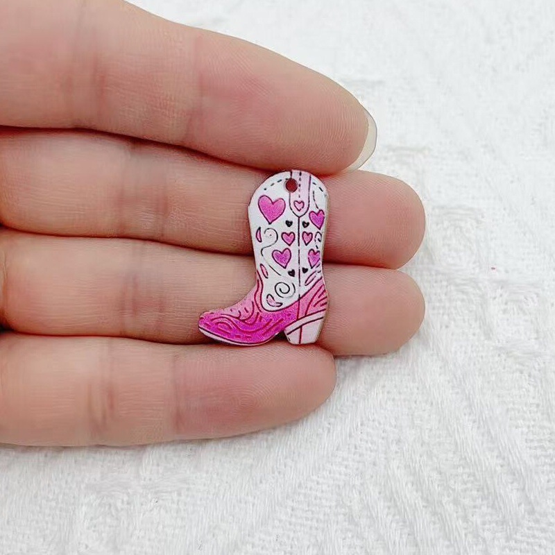クロスボーダー合金レトロウエスタンカウボーイプリントブーツキーホルダーペンダントバックパック DIY ジュエリーアクセサリー|undefined