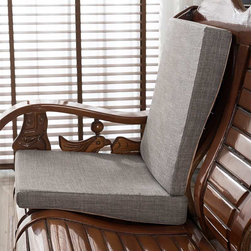 ✅前低后高老式沙发垫实木家具联邦椅弧形防滑海绵坐垫四季通