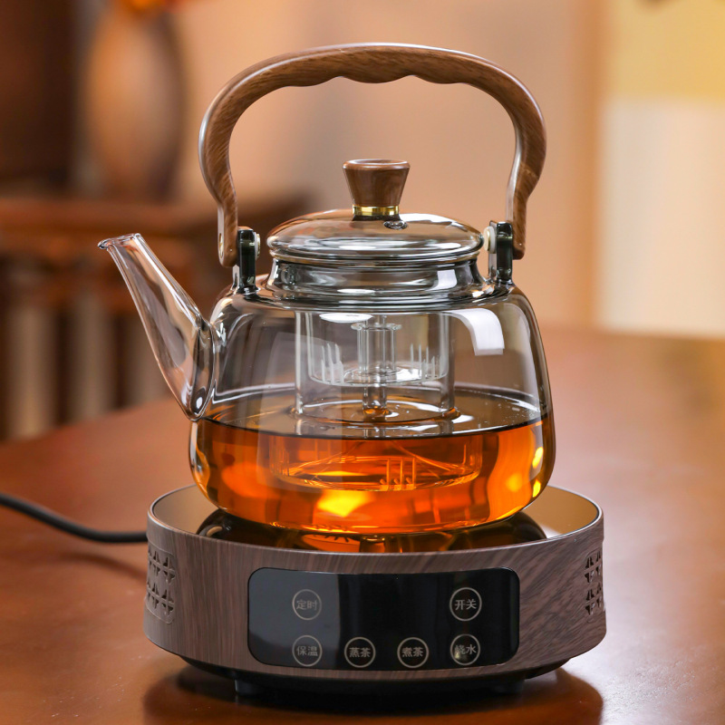 Glass Tea Kettle 2026 New Model Tea Brewing Device Electric Ceramic Stove Set High-Temperature Resistant High-End Luxury Electric Stove Kettle