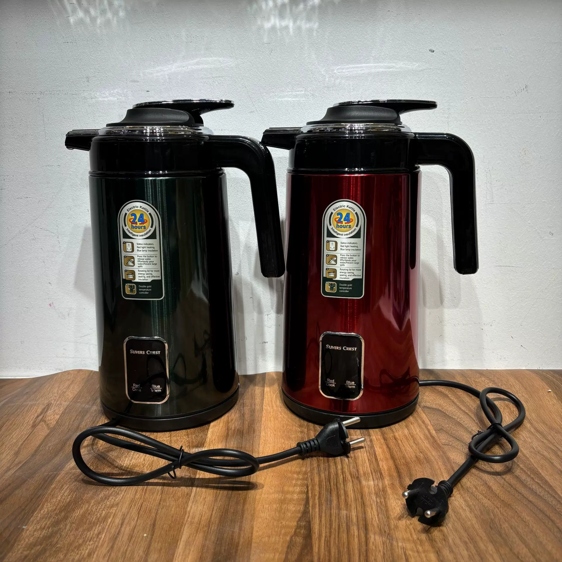 保温壶1.35L Electric Kettle 外贸出口 电热水壶自动断电混装